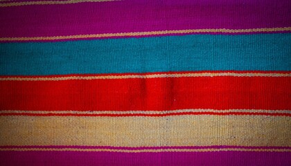 Closeup of an indigenous handmade fabric texture