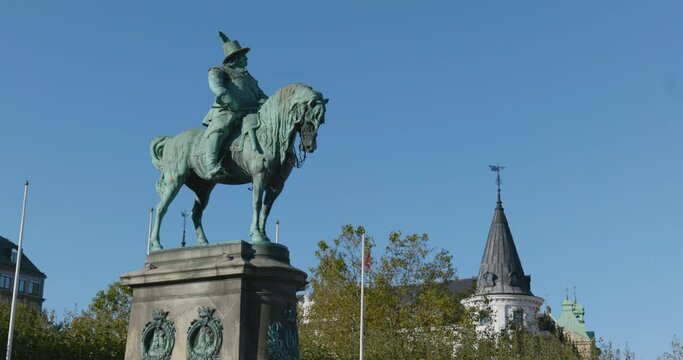 Statue in the city center of Malmo, Sweden