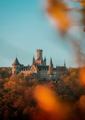 Beautiful view of the Marienburg Castle in Pattensen, Germany