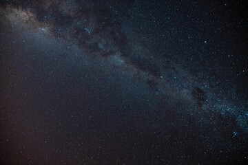 Scenic shot of the Milky Way on a dark sky background