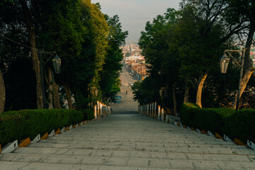  Stairs to San Cristobalito church, at San Cristobal de las Casas, mexico - may 2023 © IBRESTER