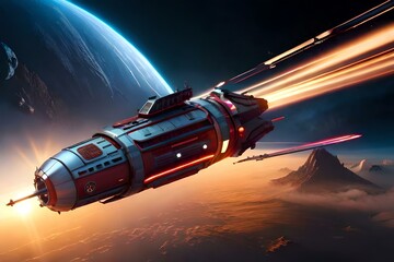 Futuristic Spaceship Design, Sci-fi Technology