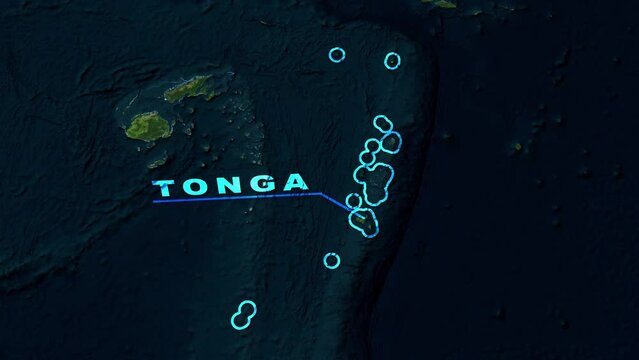 Tonga Map Animation
