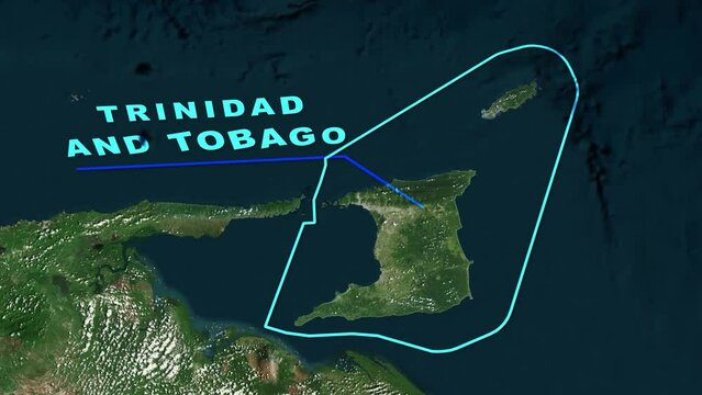 Trinidad and Tobago Map Animation