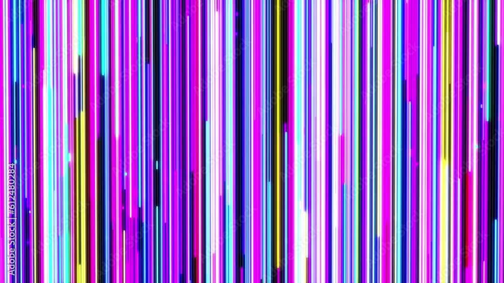 Poster abstract colors neon lines flowing race up background loop. colored rays light seamless bright anima