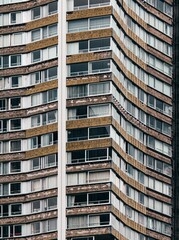 Building facade textures in Beaugrenelle, Paris, France