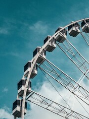 Giant Wheel (Grande Roue De Paris) Amusement Park in Paris, France in Jardin des Tuileries