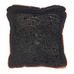 Burnt toasted bread
