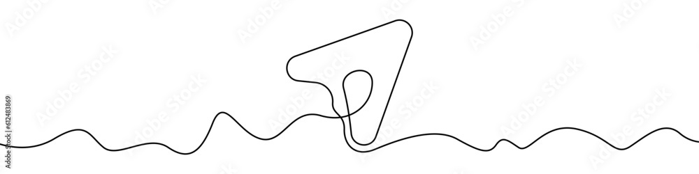 Poster arrows sign line continuous drawing vector. one line arrows icon vector background. plane icon. cont