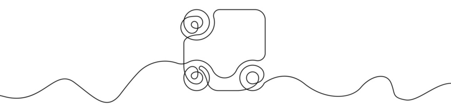 QR code sign line continuous drawing vector. One line QR code icon vector background. QR code icon. Continuous outline of a QR code.