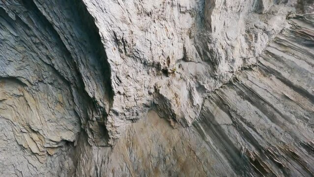 Detail of Papanikolis Cave in Meganisi, Cephalonia, Greece