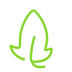 Leaf line icon