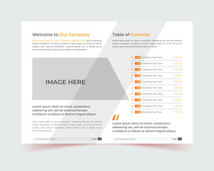 Brochure template layout design, report, pages brochure, yellow minimal business profile template layout, annual, book cover, minimal template layout design, brochure template