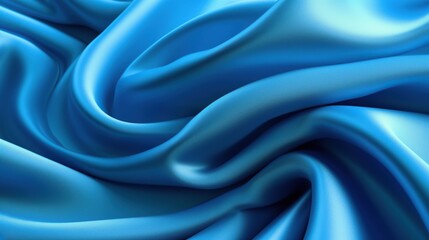 Fototapeta premium Background blue cloth A professional 3d rendering generative AI