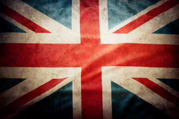 Fototapeta premium Grunge British flag