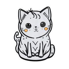 Cute Cats Sticker , Generative AI