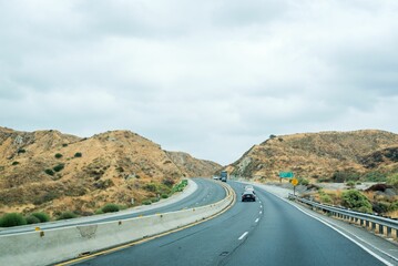Cars driving on the highway