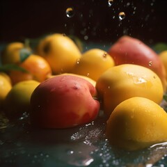 Fresh delicious sweet mangoes  ,Generative AI