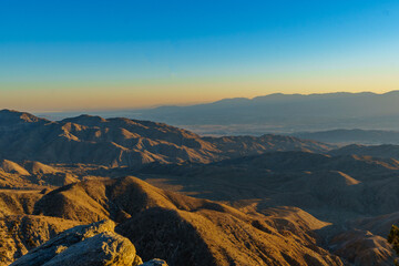 keys view sunset, joshua tree national park