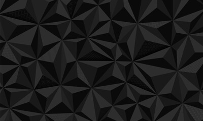 Abstract triangle pattern. Dark polygonal background. Vector illustration for your design.