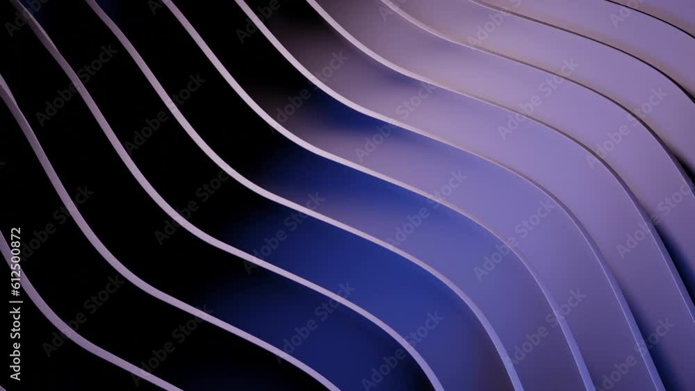 Poster background with moving linear bends. design. linear 3d curves move in waves on colorful surface. 3d 