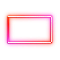 Red Neon Frame Effect