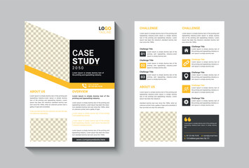 Case study flyer template design