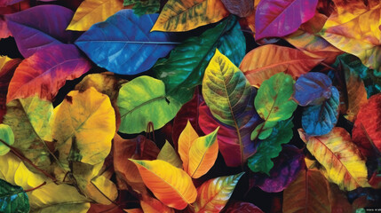 autumn leaves background by AI