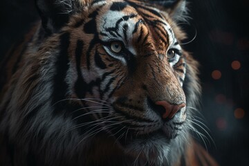 Fototapeta na wymiar Tiger depicted in imaginative drawings. Generative AI
