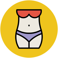 Fitness and Health Colored Vector Icons