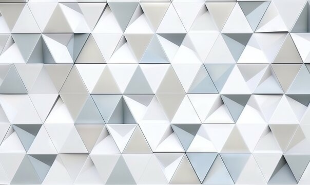  a white wall with a lot of white triangles on it's sides and a light blue triangle on the top of it's sides.  generative ai
