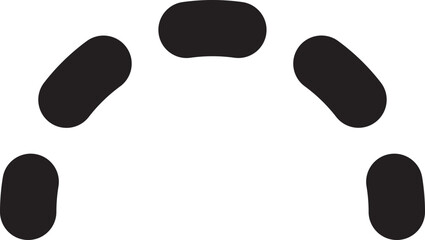 Dotted Semicircle arc Circle