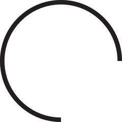 Semicircle arc Circle