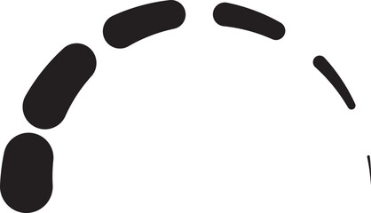 Dotted Semicircle arc Circle