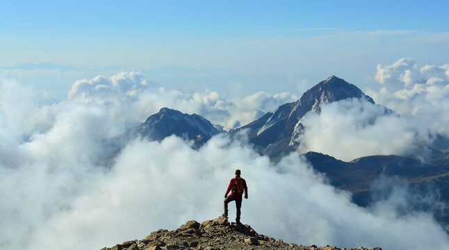 Watching a Great View from the Summit