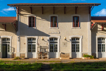 The disused train station of Cajarc, Southwest France