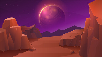 Alien planet landscape © 100% HAND-CRAFTED 
