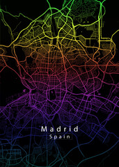 Madrid Spain City Map