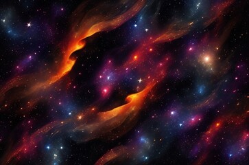 The beauty of the galaxy in space, a breathtaking vista of swirling colors, sparkling stars, and celestial wonders, galaxy in space, galaxy wallpaper  ai generate 
