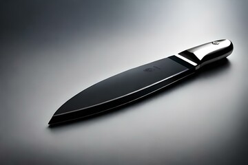  chef's knife with a beautiful pattern on the blade and a comfortable ergonomic handle