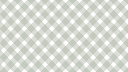 Diagonal green grey plaid on the white background