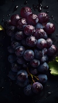 Fresh Organic Grape Fruit Photorealistic Vertical Background. Healthy Vegetarian Diet. Ai Generated Lifelike Background with Delicious Juicy Grape Fruit. Generative AI