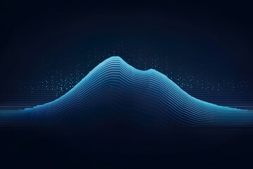 Technology Wave abstract background, blue abstract background, beautiful abstract wave technology background with blue light digital effect corporate concept,