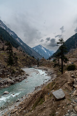 Fototapeta na wymiar Soothing view of Kalam Valley in Swat, Pakistan