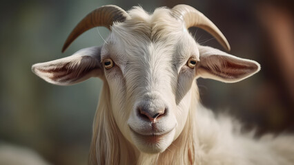 Fototapeta premium Goat portrait close up