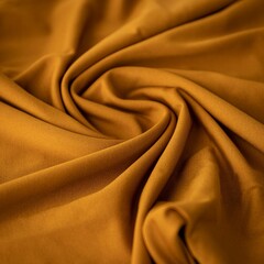 Brown shiny thick fabric photographed with wavy pattern