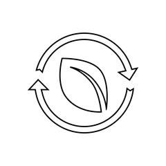 Recycle vector icon. Ecology illustration sign. recycling symbol. Eco logo.