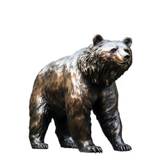 Fototapeta premium A figure stands in a stoic pose with arms outstretched, back lit by a white background. - generative ai