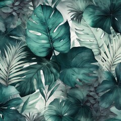 green leaves background-Ai