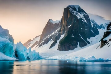 perito moreno glacier country generated by AI technology 